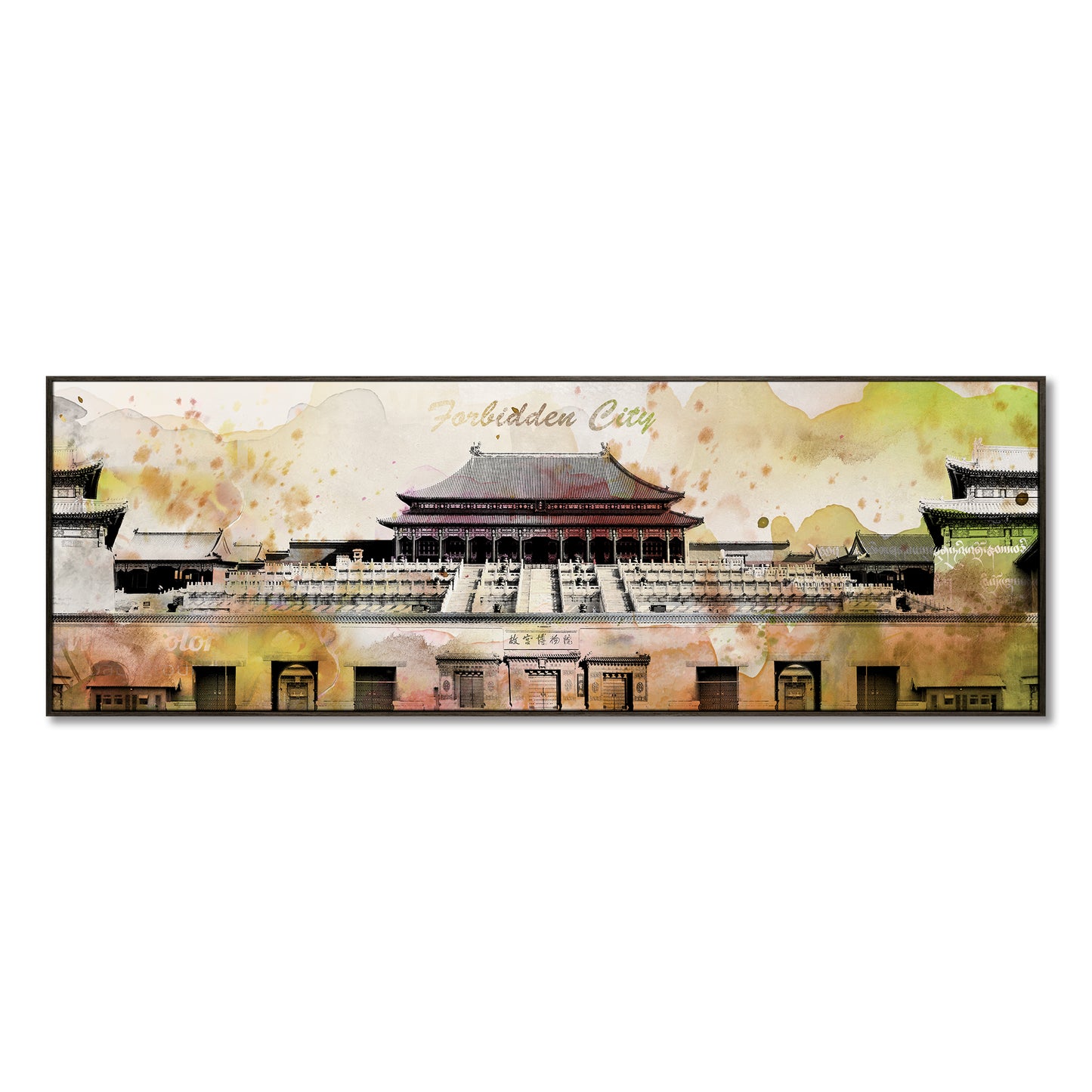 "Chinese architecture"hand-stretched canvas prints