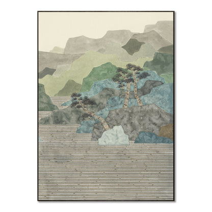 "Chinese Landscape 1" framed canvas prints