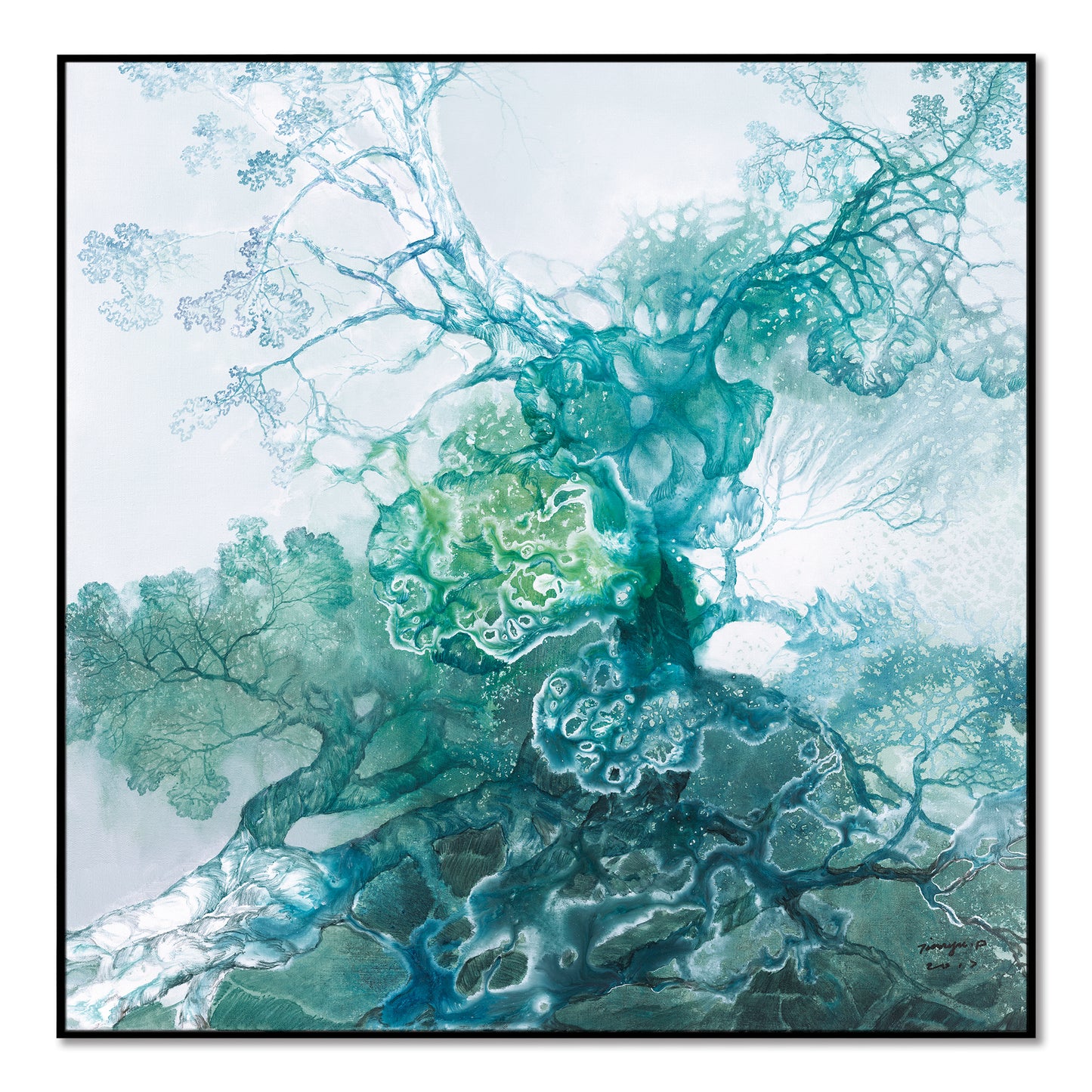 "Wanxiang Series1"hand-stretched canvas framed prints