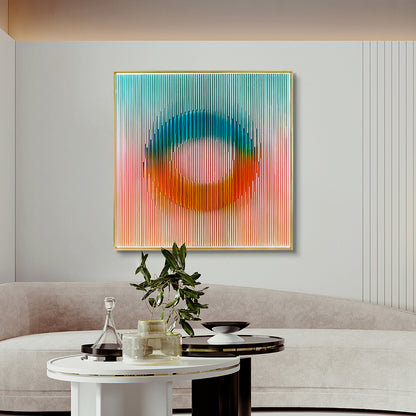 Rainbow Circle Acrylic Installation Art
