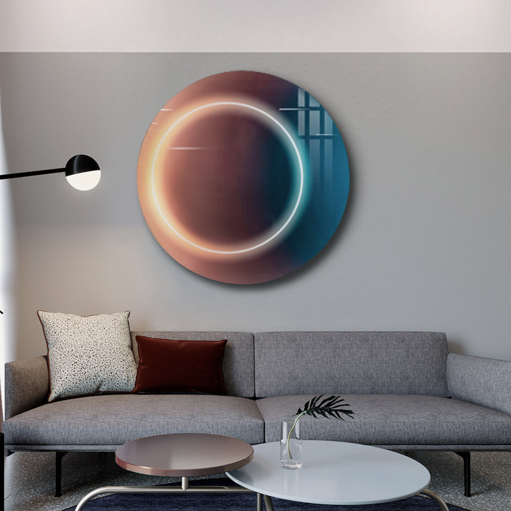 Circular Halo Light Installation Art