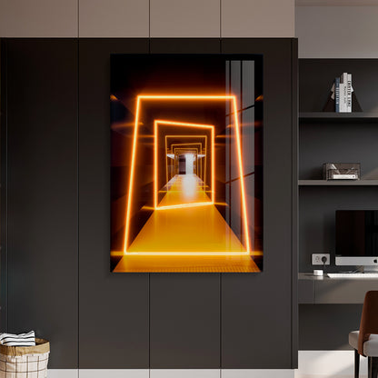 Geometric Space Lighting Installation Art-4