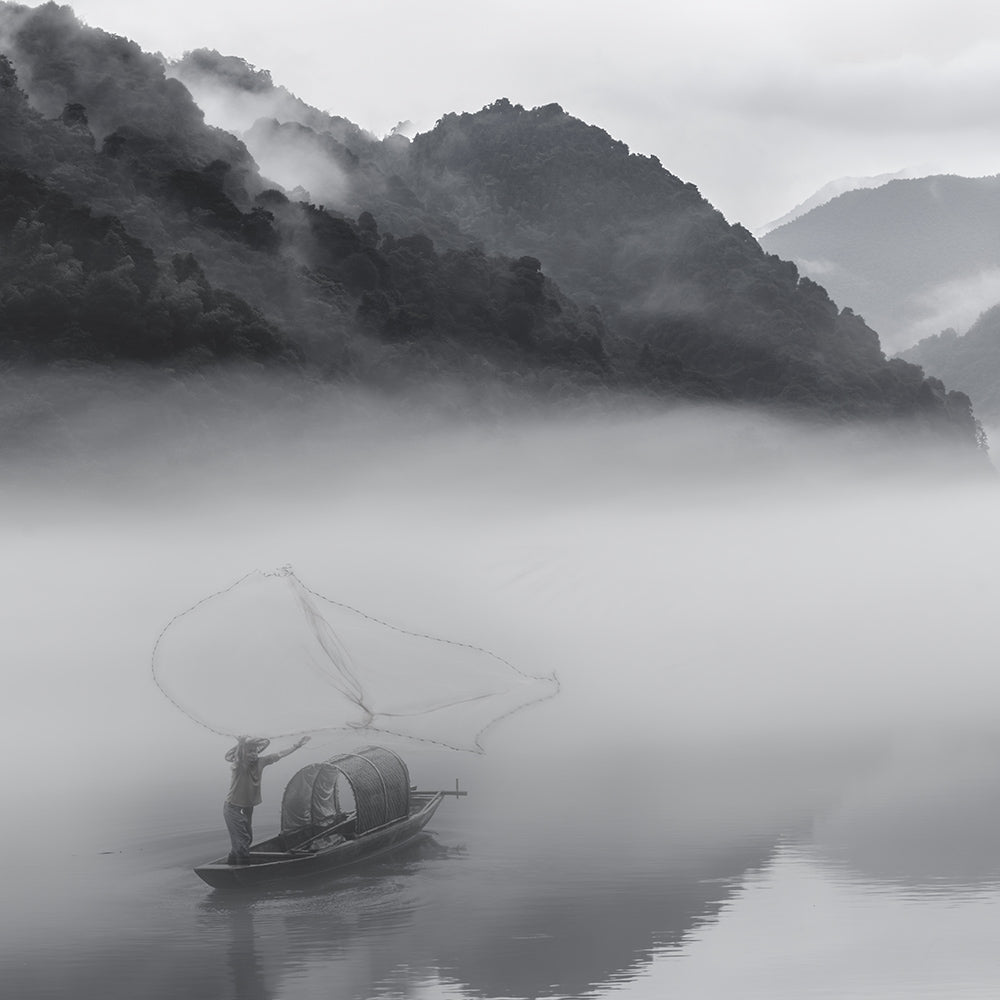 Lonely Boat on the River (2)-Shu Zhang