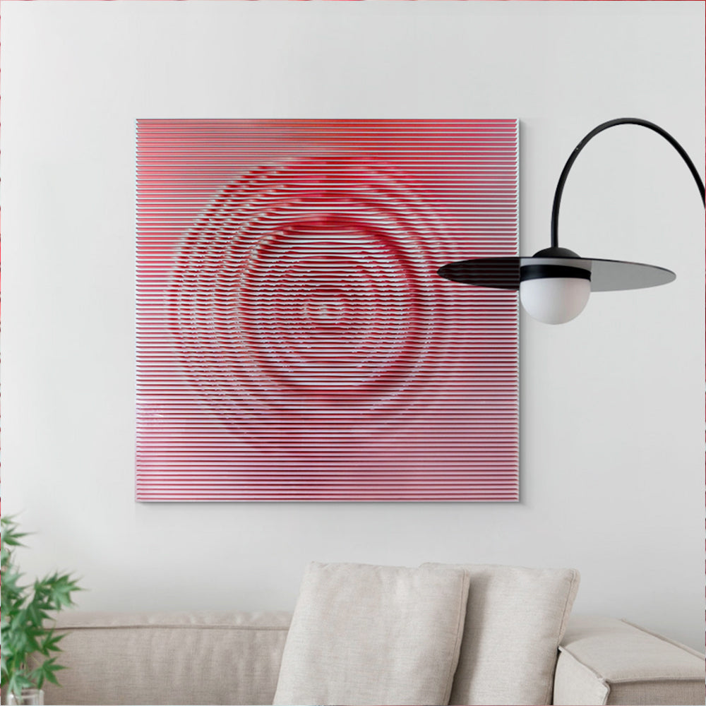 Pink Flowers Acrylic Installation Art