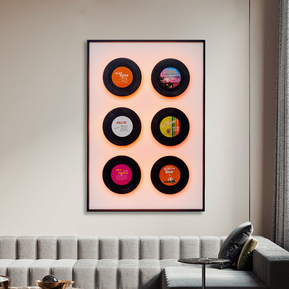 Vinyl Record Lighting Installation Art