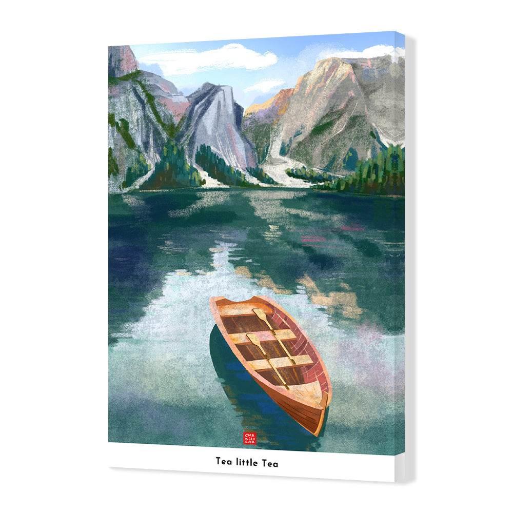 A boat in a lake-Tea Little Tea