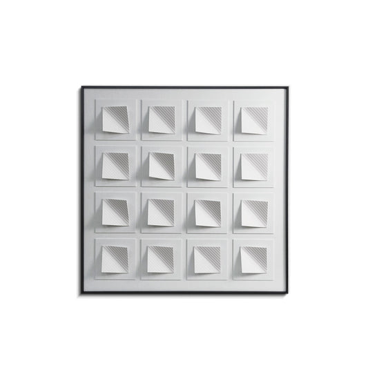 White Rhombus acrylic installation art