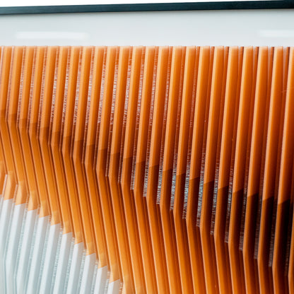 Orange White Acrylic Installation Art