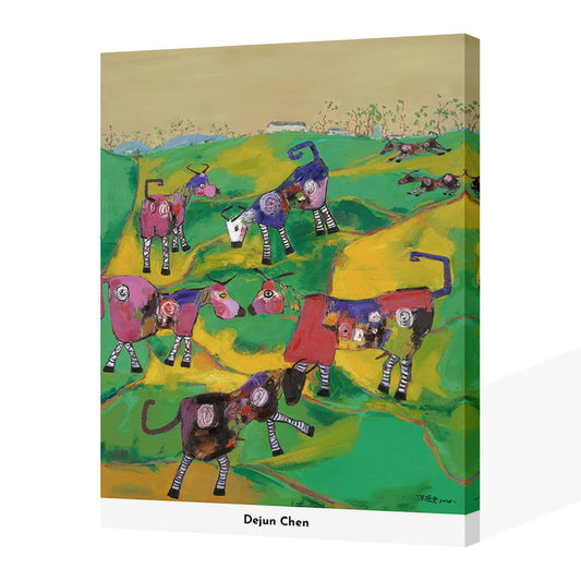 Cow on Grass-Dejun Chen