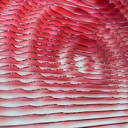 Pink Flowers Acrylic Installation Art
