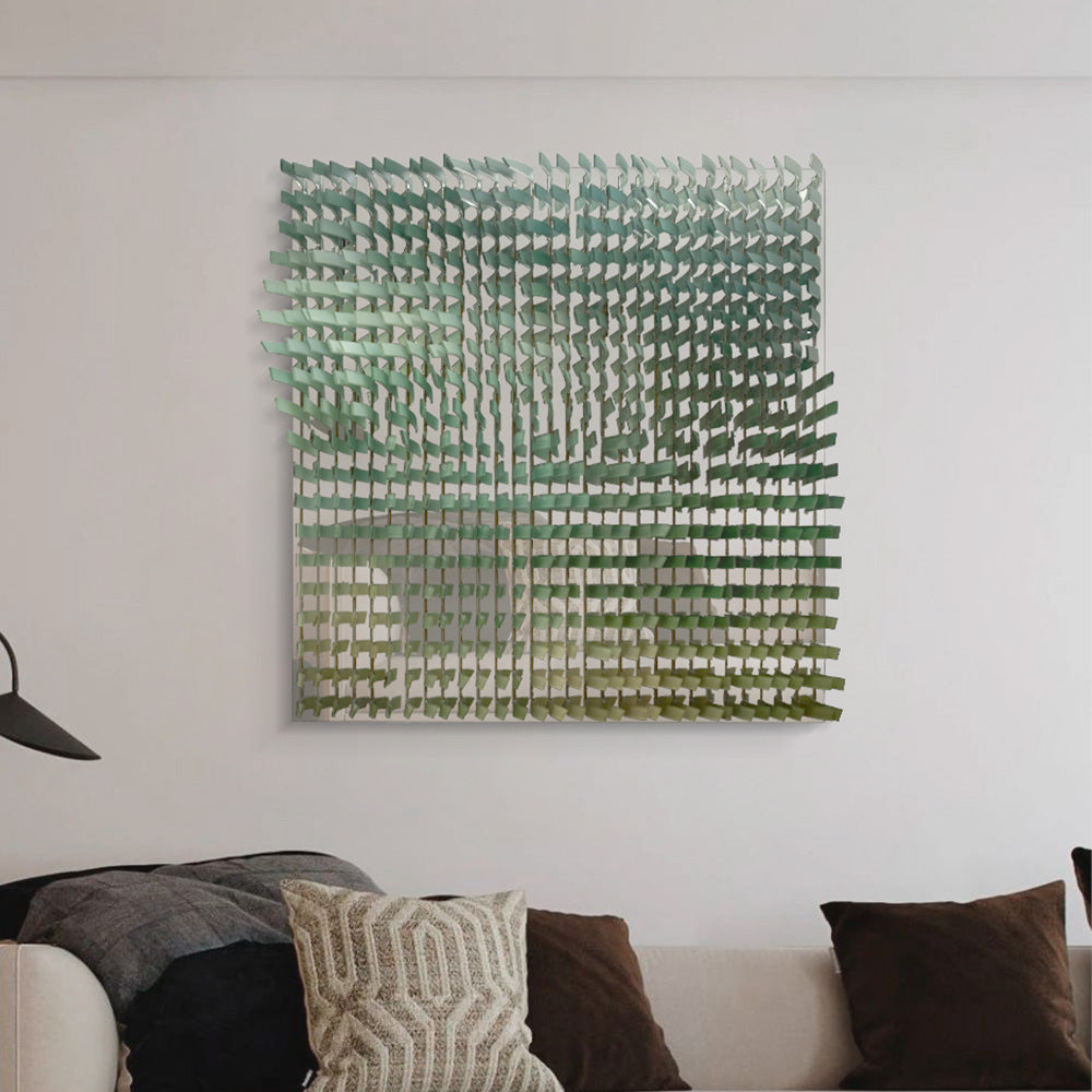 Green Gradient Acrylic Installation Art
