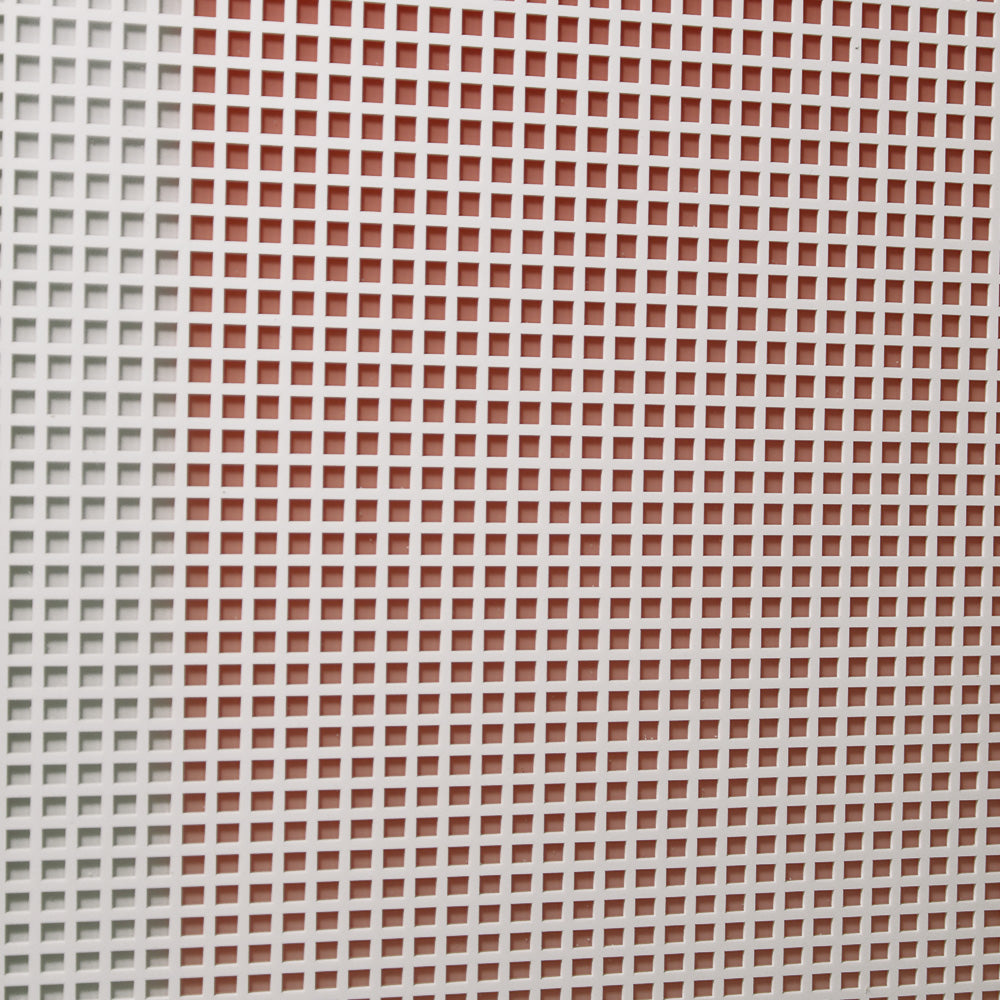 Red Grid Acrylic Installation Art