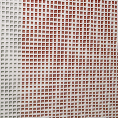 Red Grid Acrylic Installation Art