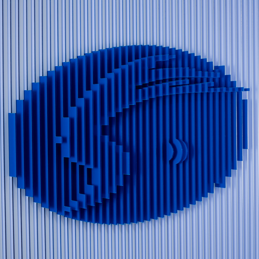 Blue Series Acrylic Installation Art