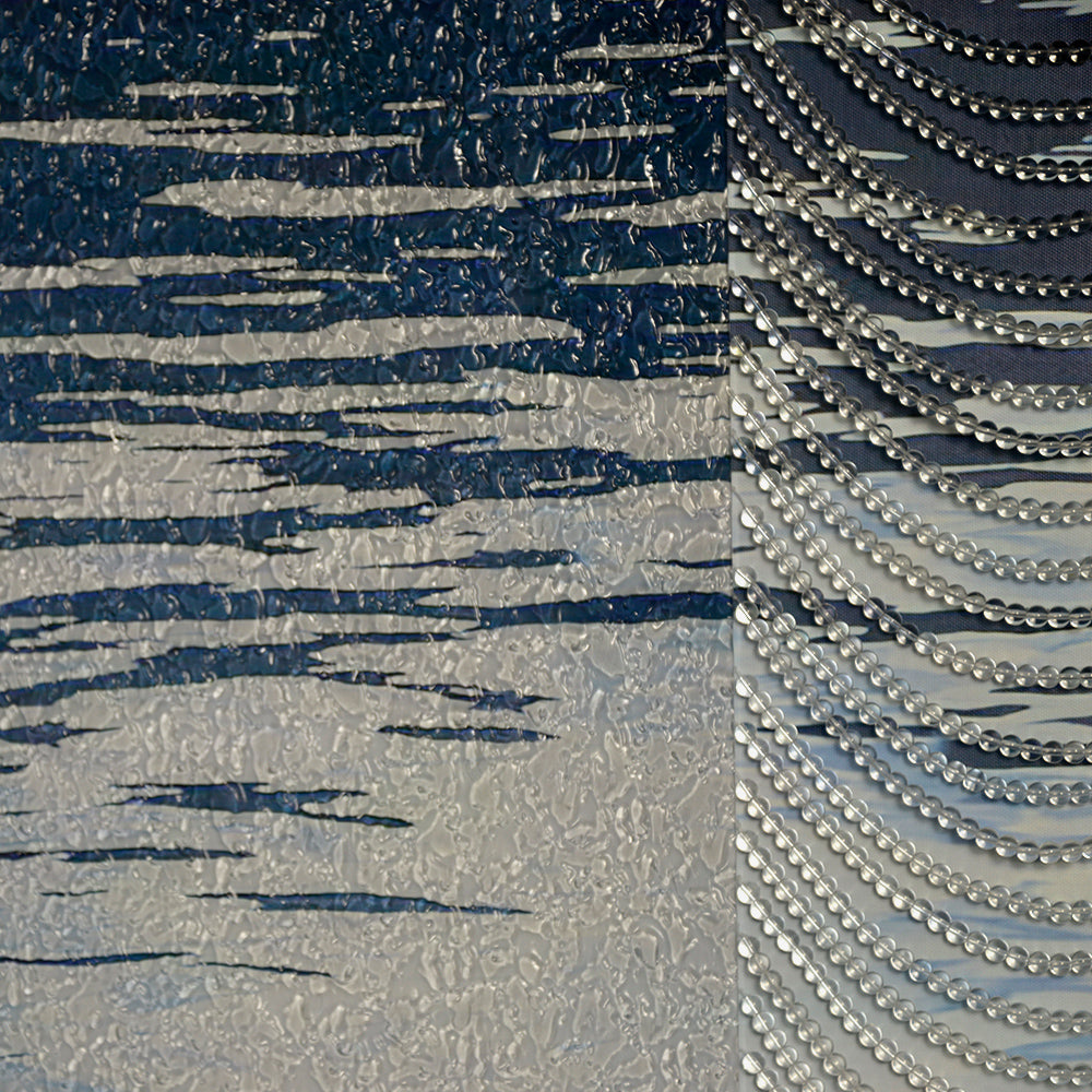 Blue Rock Pattern Acrylic Installation Art – ARTGOW