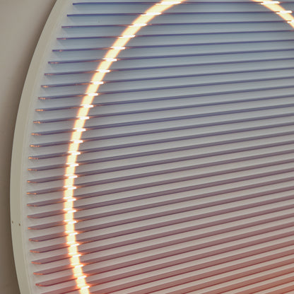 Pink Blue Light Installation Art