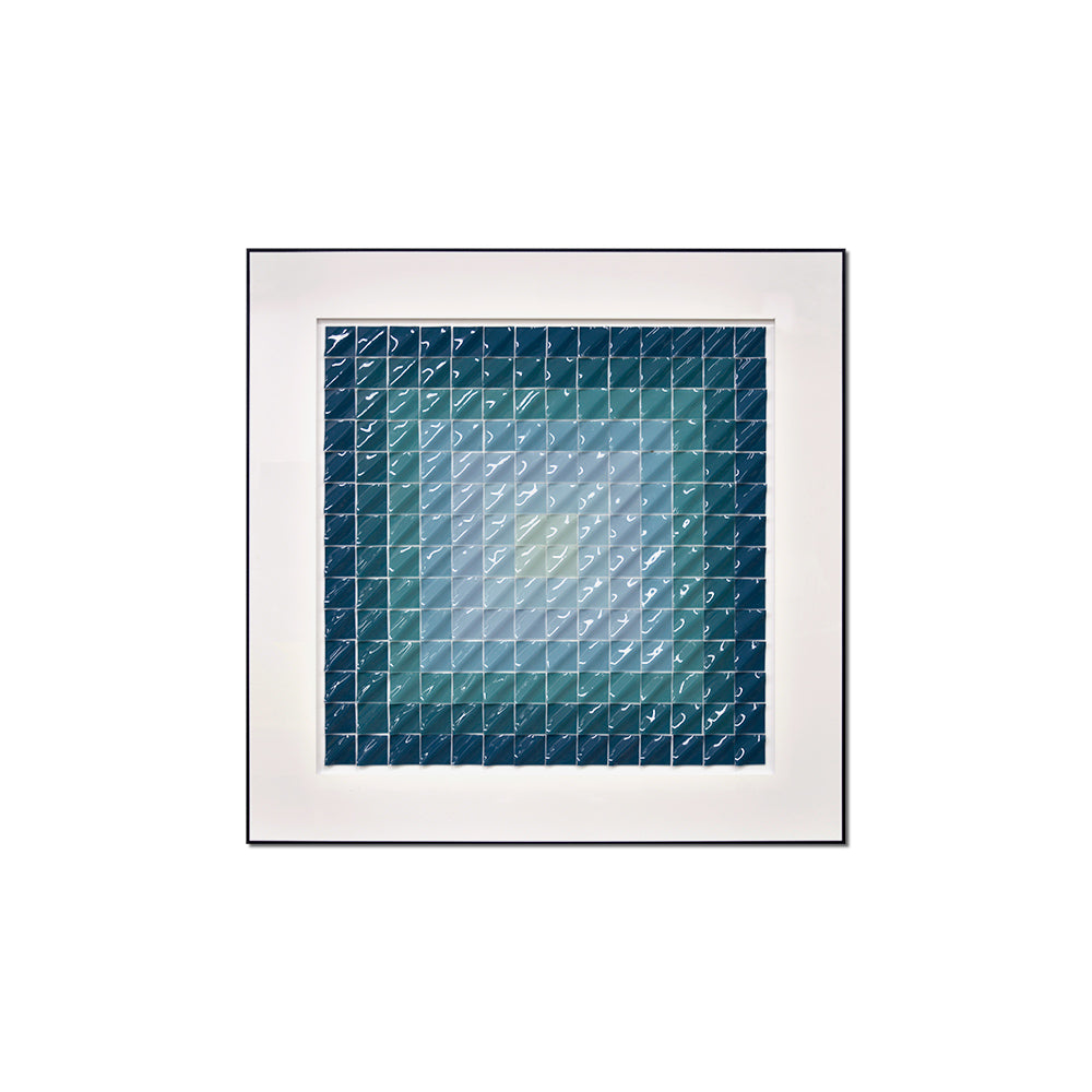 Square Gradient Mosaic Acrylic Installation Art