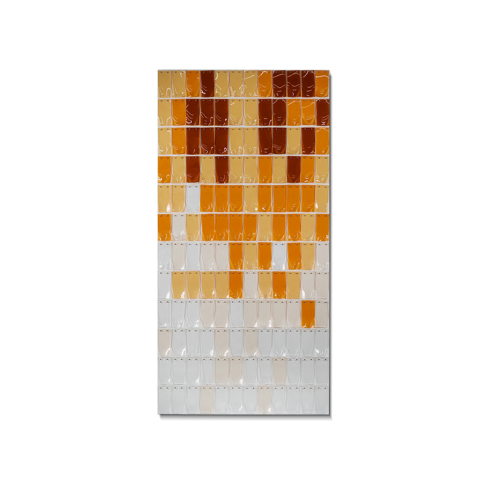 Orange Gradient Mosaic Acrylic Installation Art