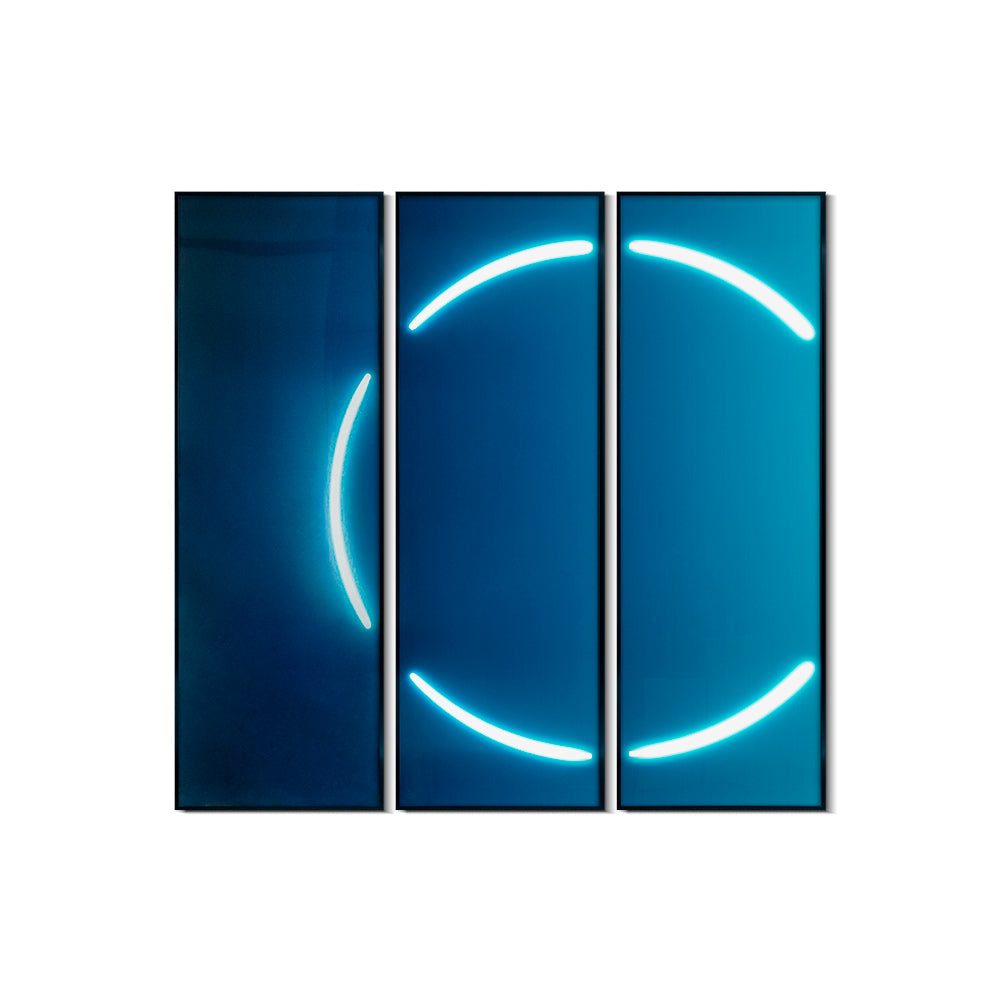 3ps Blue Semicircle Light Installation Art