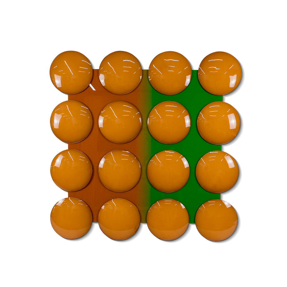 Orange Chess Piece Acrylic Installation Art