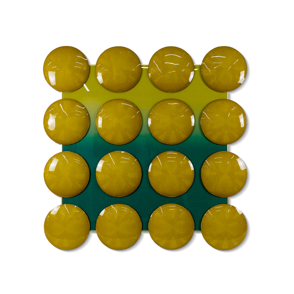 Yellow Chess Pieces Acrylic Installation Art