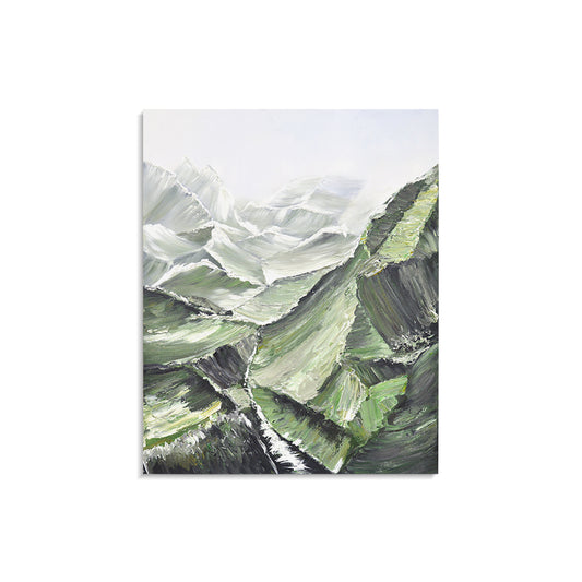 Green Mountains Acrylic Painting