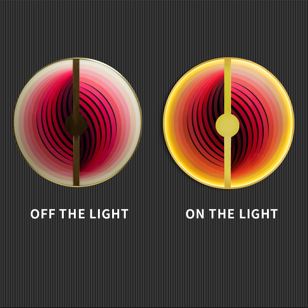 Two Semicircle Light Installation Art